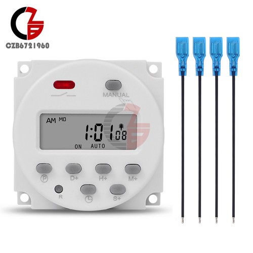 DC 12V 24V AC 110V CN101S Timer Switch Controller Automatic Cycle Timing Switch - Picture 97 of 108