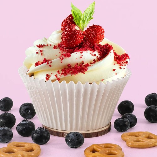 300 Pack Jumbo Cupcake Muffin Liners Greaseproof Large White Baking Cups - Afbeelding 3 van 11