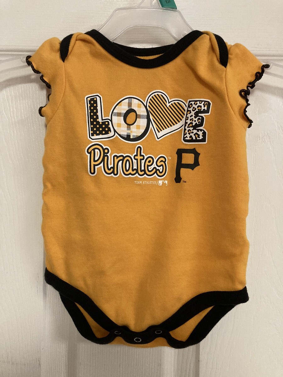 Love Pittsburgh Pirates Baby/Infant Girl 3/6 month Genuine Merchandise One  Piece