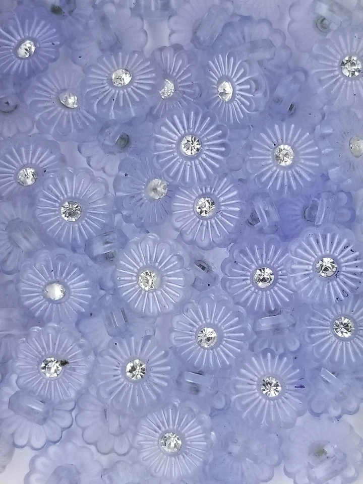 FLOWER SHANK BUTTON, SIZE 18L -7/16", SHINY FINISH, 1 GROSS, FREE SHIPPING USA - Image 4 of 4