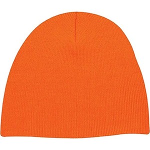 blaze orange hunting beanie
