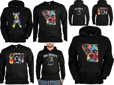 Boxer Sweater - Kapuzensweater - Zip Hoodie Hunderassen Hunde Motiv Neon Boxer