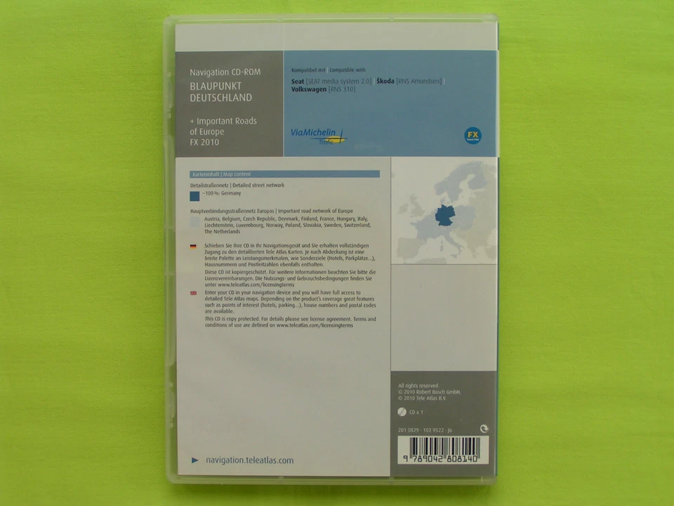 CD NAVIGATION FX DEUTSCHLAND + EU 2010 VW RNS 310 PASSAT 3C GOLF 6 TIGUAN SHARAN - Bild 2 von 4