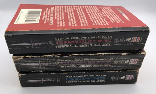MARGARET WEIS & TRACY HICKMAN Lot 3 Book Fantasy Paperback Rose of The Prophet - Picture 3 of 4
