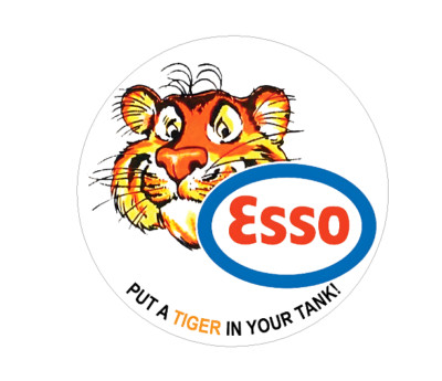 FITS VINTAGE Esso PUT A TIGER GASOLINE GAS MOTOR OIL PUMP BUMPER STICKER DECAL