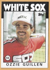 OZZIE GUILLEN CHICAGO WHITE SOX #254 - TOPPS NM-MT 1986