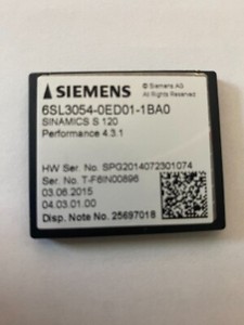 SIEMENS 6SL3054-0EG01-1BA0 SINAMICS S120 COMPACT FLASH CARD 