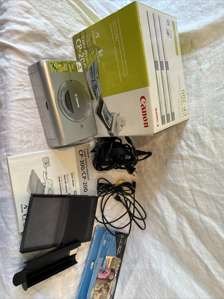 Canon CP-200 Photocard Printer With Accessories Bundle | eBay