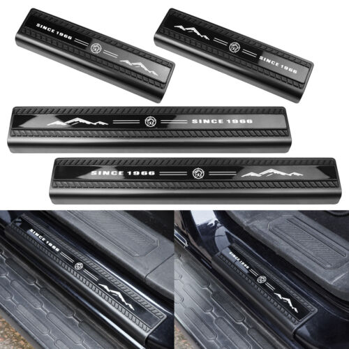 Reflective Door Sill Entry Guards Plates Protector for Ford Bronco 4D 2021-2025 - Picture 2 of 9