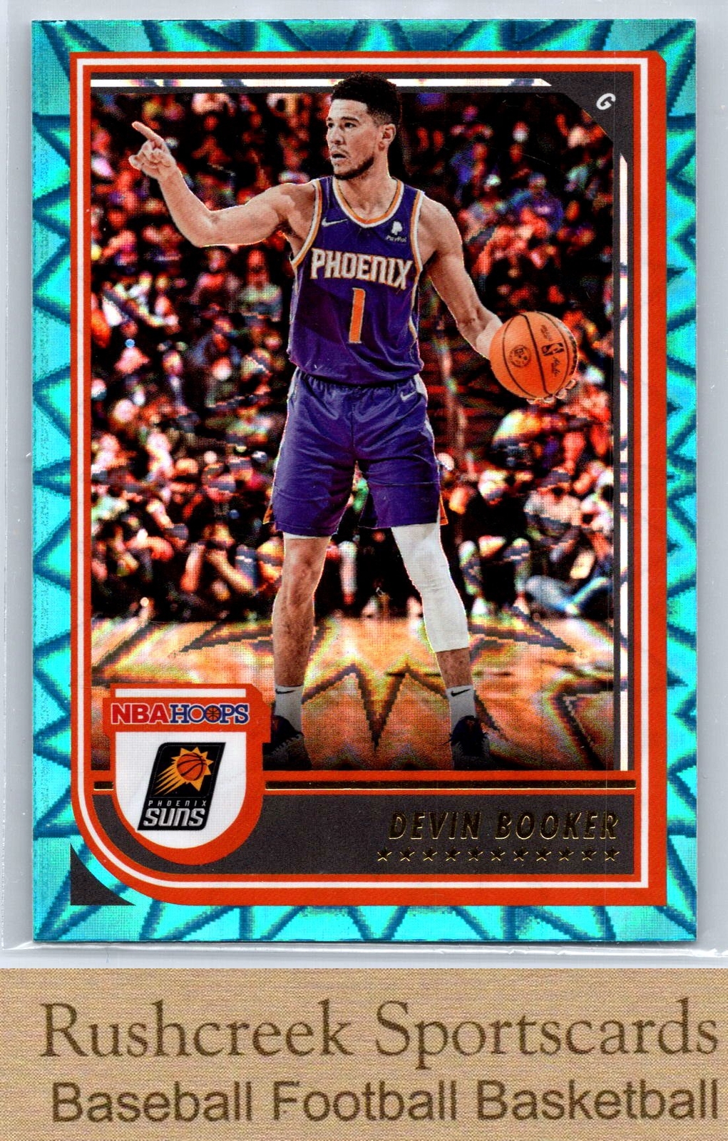 2022-23 Hoops #164 Devin Booker Suns Teal Explosion