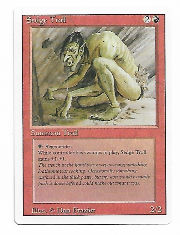Magic the Gathering ~ MTG ~ 1x Sedge Troll ~  M/NM ~ REVISED