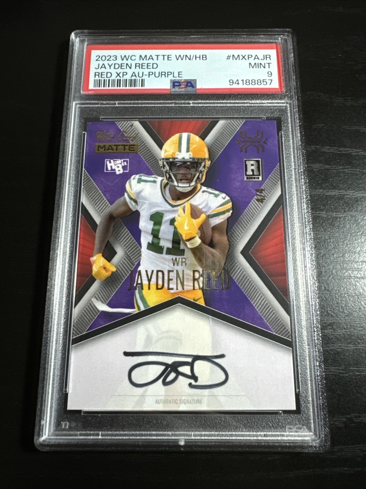 Jayden Reed Wild Card Matte Whatnot/Hobby Box Exclusive White X-Plode Autographs #MXPAJR Red