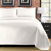 Lamont Home Diamante King Coverlet, White, New, Free Shipping on sale Lamont Home Diamante King Coverlet, White, New, Free Shipping on sale