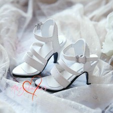 1/3SD13/GR BJD Shoes Doll Casual Sandals Buckle Stilettos White Match-all AOD DF