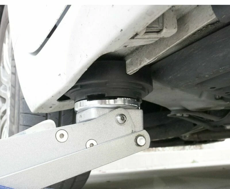 2Pcs Universal Cross Slotted Frame Rail Rubber Pad For Pinch Weld Side JACK PAD — 第 3/4 张图片