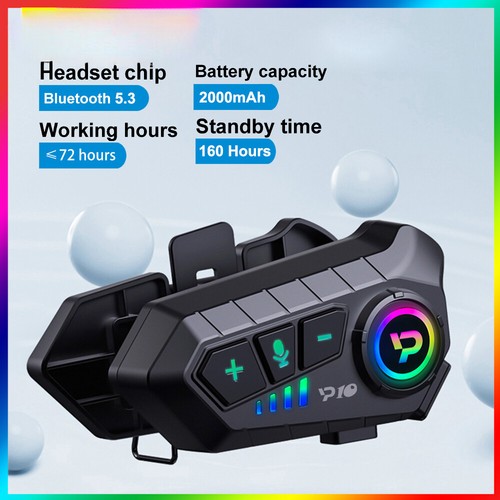 Neu Motorradhelm Bluetooth Headset Super Lang Standby Kabellos Freisprecheinrichtung - Bild 1 von 27