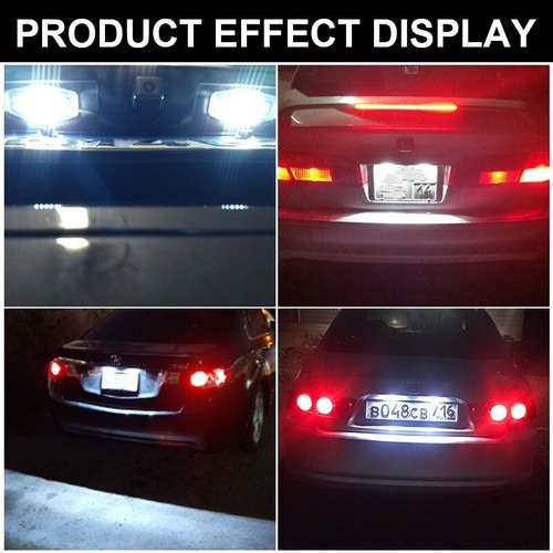 2x White 18-SMD LED License Plate Light For Honda Accord Civic Pilot MRV Legend Odyssey