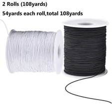 108yards 1mm Nylon Elastic Cords Stretch Threads Beading String Jewelry Making