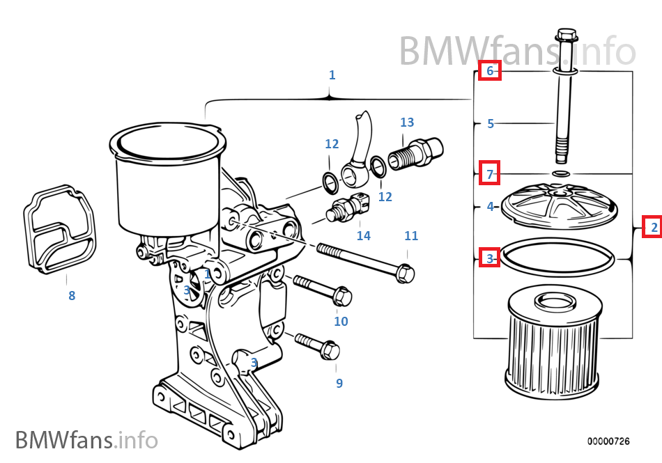 New BMW E36 320i M50, 323i M52 E34 520i 525i M50 Oil Filter 11421730389