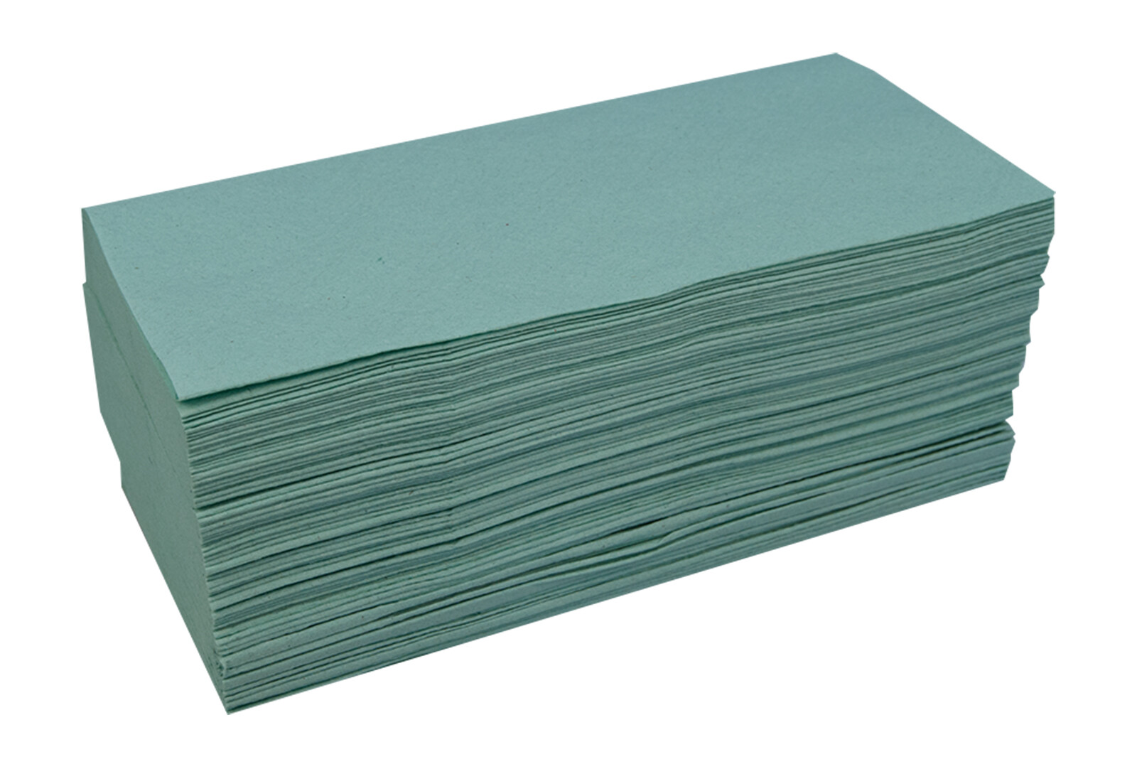 Katrin 100683 Basic Paper Hand Towels Zig Zag V Fold Green Colour Case