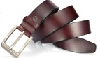 Men's Dark Brown  Stitch 1.5 inch wide (40mm) Full Grain Hide Leather Belt