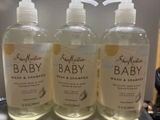 SheaMoisture Baby Wash and Shampoo 13 Oz- Triple Pack