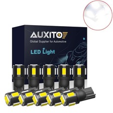 10pc AUXITO T10 LED License Plate Light Car Interior Bulb White 168 2825 W5W HOT