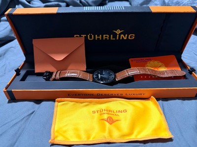 Stuhrling Black face minimalist  
