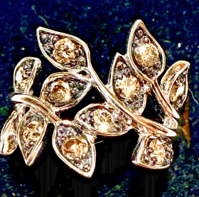 1,00 ctw ausgefallener weißer Diamant Ring 925 Sterlingsilber 3,9 Gramm wunderschönes Design