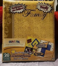 Pre Designed Memory Book Hardcover Family Photo Album Binder 20 Slip In Pages