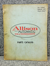 Oem Factory Allison Transmission Series Mt 1962-1967 Parts Catalog Manual Oem Factory Allison Transmission Series Mt 1962-1967 Parts Catalog Manual