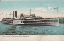 The Albany Of Hudson River Day Line New York NY 1910s Steamboat Postcard