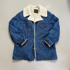 Vintage 1980s Maverick Denim Ranch Coat Large