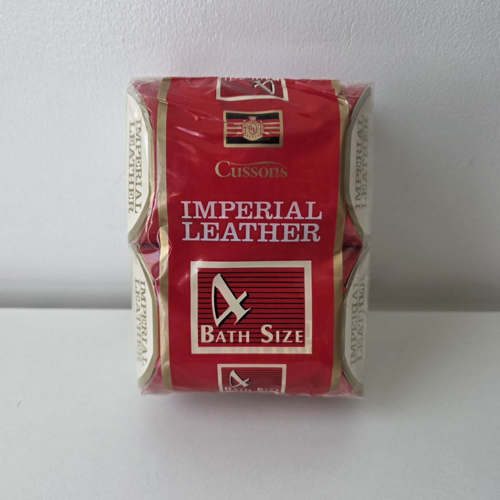 x 4 125G Vintage 1990's Cussons Imperial Leather Bath Size Sealed Soaps