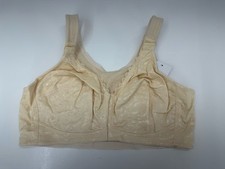 Instant Shaping Bra Size 42D Full Figure No Wire Beige Front Clasp 1628 NWTs