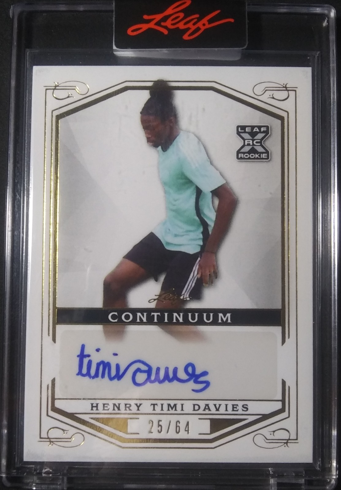 2022 Leaf Continuum /64 Rookie Autographs #101 Henry Timi Davies RC SSP ENCASED view 10