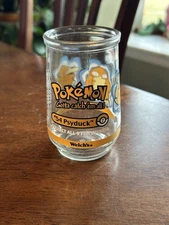 Pokémon #54 Psyduck VTG Welch’s Jelly Jar Glass 1999 Collectible Cup NO LID