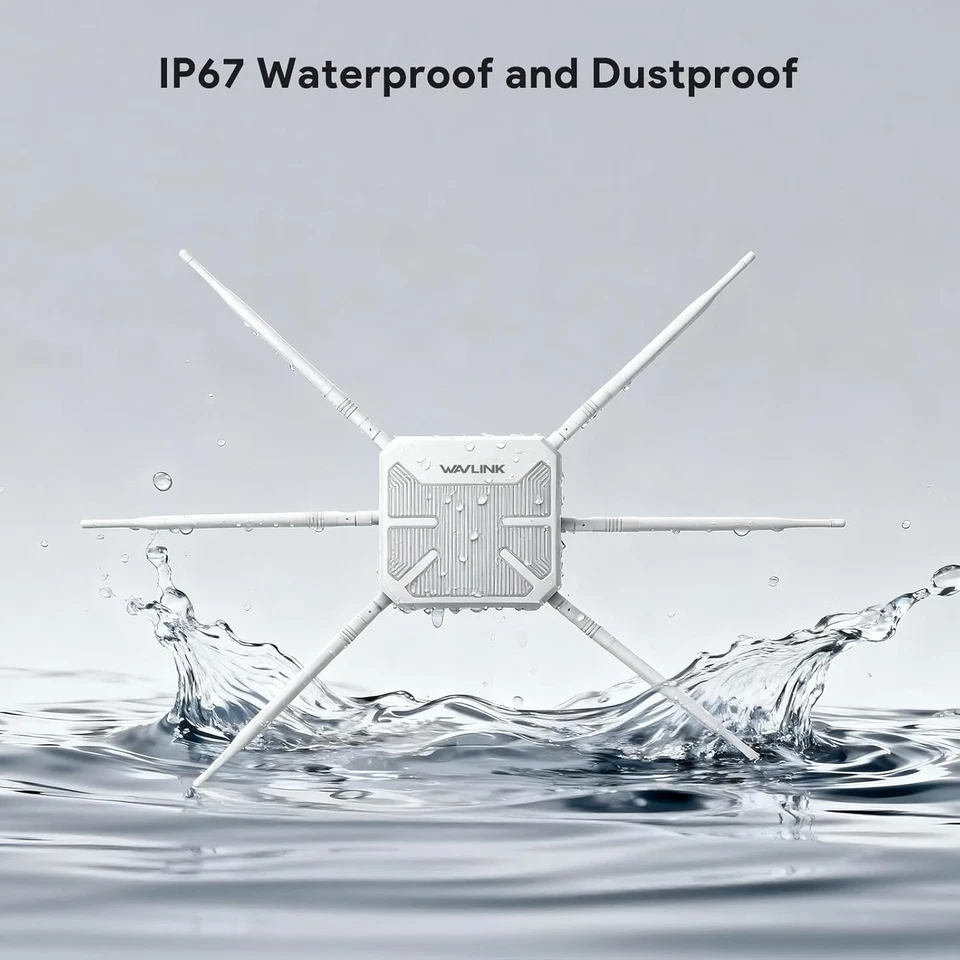 New - WAVLINK AX3000 Outdoor WiFi 6 Extender, 2026 Long Range Gigabit Wireless - Image 3 of 4