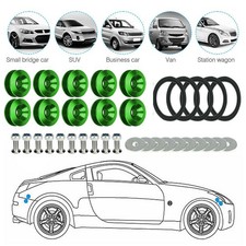 10pcs Quick Release Fasteners For Car Bumper Trunk Fender Hatch Lid Kit Green A