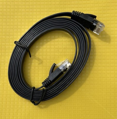 1.8m Network Cable CAT 6 DSL LAN Ethernet Lead RJ45 Patch Lead Flat Lead PC