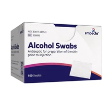 Embecta Alcohol Prep Pads – Formerly BD Alcohol Swabs (3 Boxes of 100)