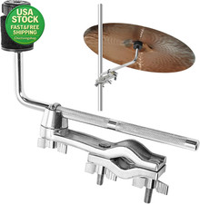 Cymbal Boom Arm Holder Clamp Drum Set Extension Mount 9 Inch L-Arm Hardware