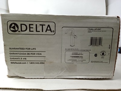 Delta 776-BLLHP-DST  Vessel Bathroom Faucet, Matte Black