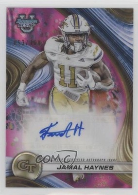 2024 Bowman U Best of Pink Lava Refractor 53/100 Jamal Haynes #BOA-JHA Auto 1by6