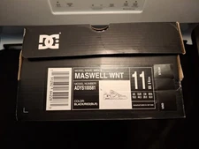 DC MEN'S MASWELL BLACK  SHOES Size 11 Brand New