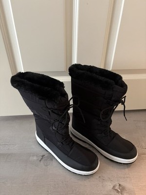 Damen-Winterstiefel Schwarz Größe 42