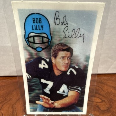 Kellogg's 1970 3-D Super Stars Bob Lilly Dallas Cowboys #54 Xograph