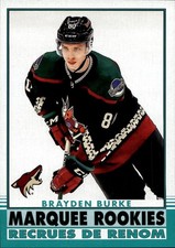 2020-21 Upper Deck O-Pee-Chee Retro Brayden Burke Rookie Card #633