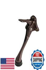 CG PLUS One-Touch Semi-Automatic Metal Door Stopper, Non-Slip, 6-inch