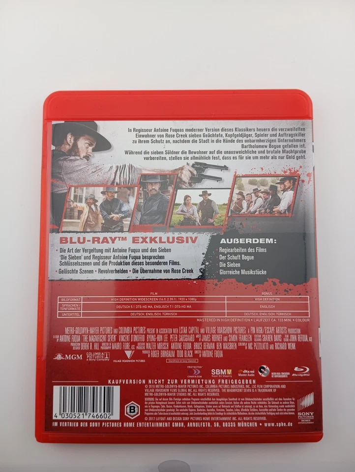 Die glorreichen 7 [BLU RAY] mit Chris Pratt, Denzel Washington & Ethan Hawke - Bild 2 von 4